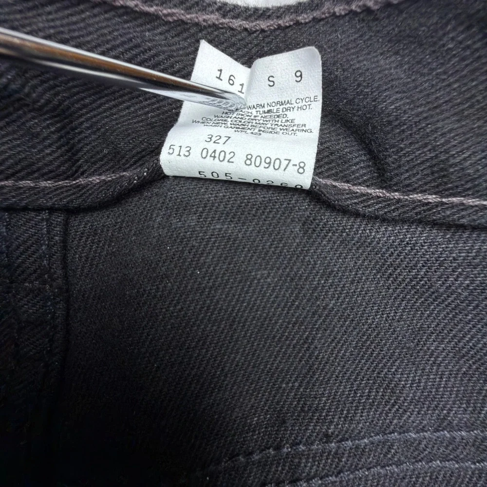 Levis 505 Regular Fit Straight Leg Jeans Mens 28x32 Black NWT NOS Vintage‎